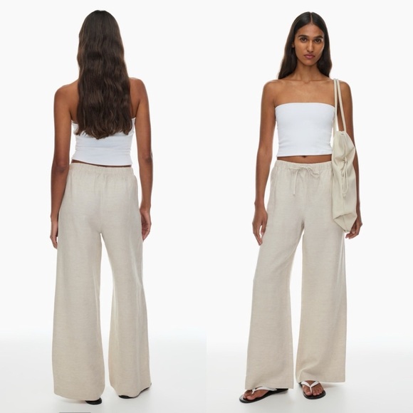 Aritzia Wilfred Lodge Linen Pant in Natural Ecru - Limited Edition Sold Out - Picture 1 of 15